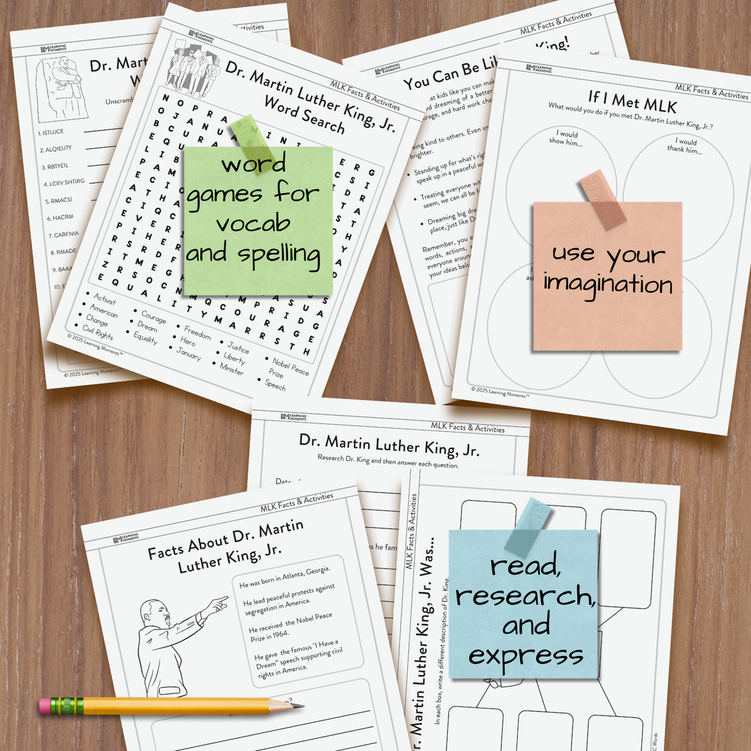 Dr. Martin Luther King, Jr. Facts & Activities Pack