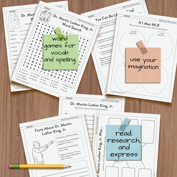 Dr. Martin Luther King, Jr. Facts & Activities Pack