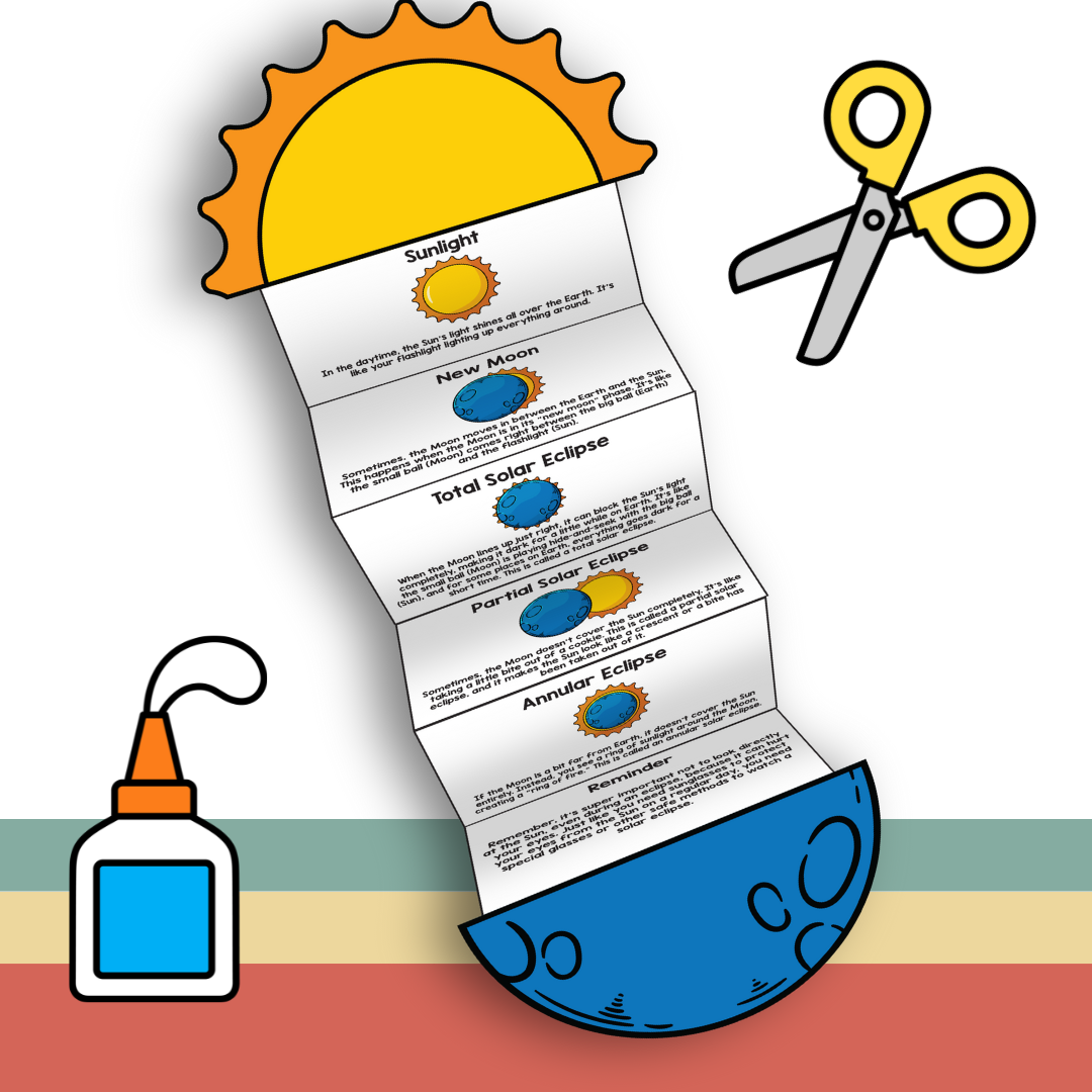 Solar Eclipse Foldout Craft