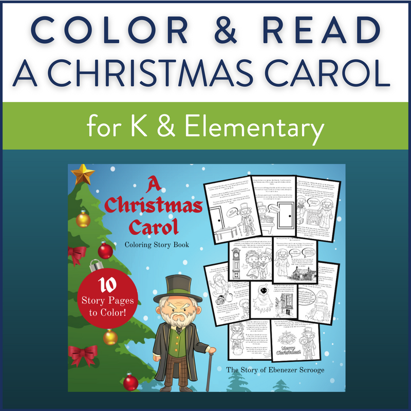 A Christmas Carol: Story & Coloring Book